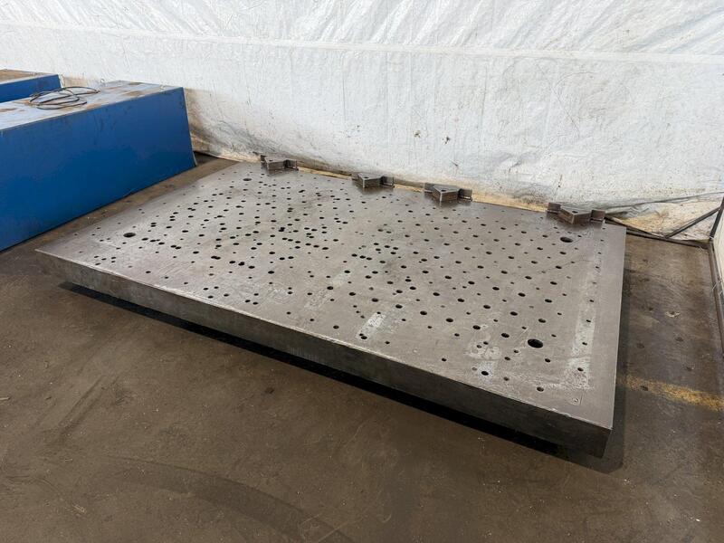 60" x 96" x 5", Drilled & Tapped Floor Plate - Image 3