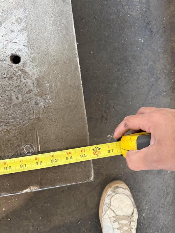 60" x 96" x 5", Drilled & Tapped Floor Plate - Image 5