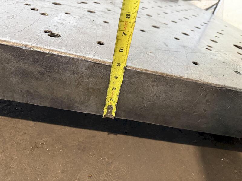 60" x 96" x 5", Drilled & Tapped Floor Plate - Image 6
