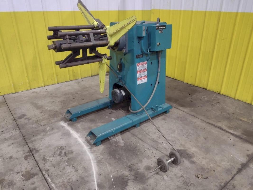 4000 lb. Durant #MD-401-M, Motorized Uncoiler Coil Reel, 16" width - Image 1