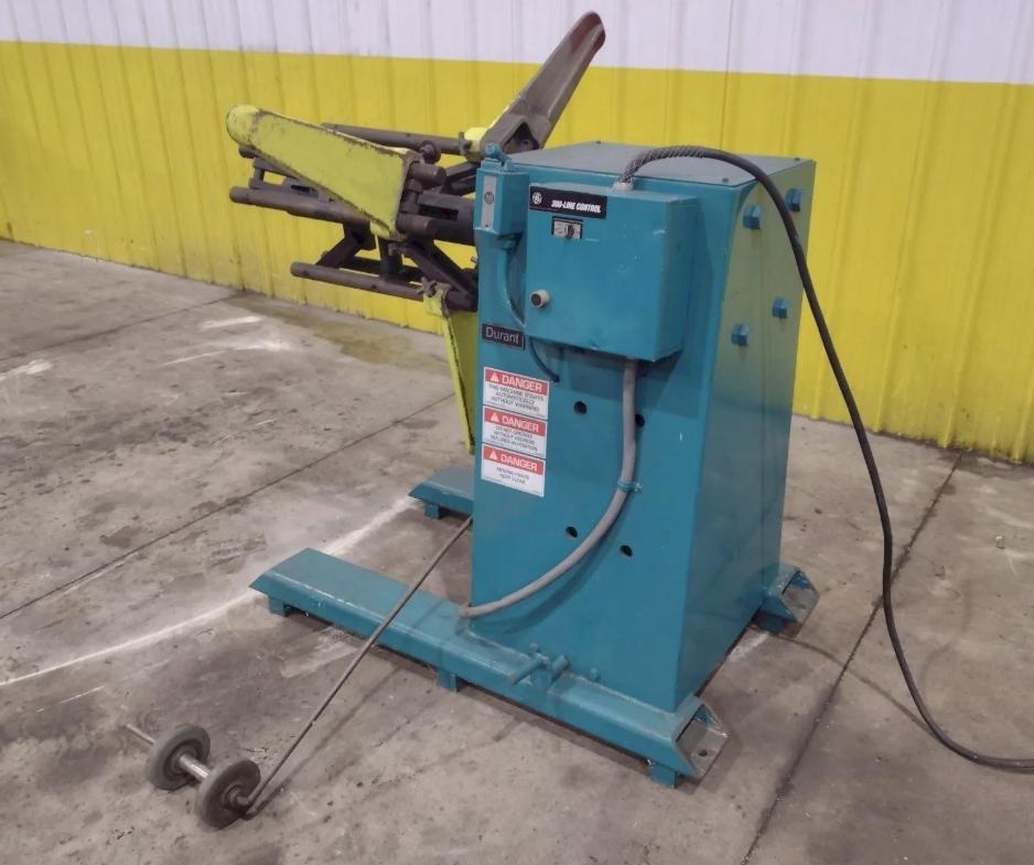 4000 lb. Durant #MD-401-M, Motorized Uncoiler Coil Reel, 16" width - Image 5