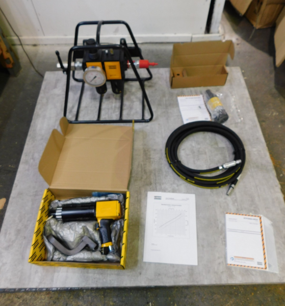 Atlas Copco #RTP2600-HR25, Pneumatic Pistol Nutrunner W/ FRL Stand, 1" Drive - Image 10