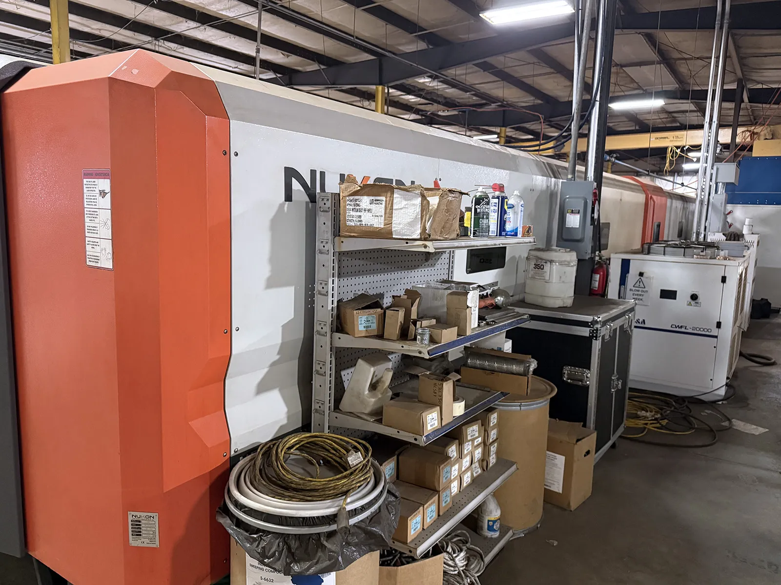 Nukon #12525, CNC fiber laser, 4 kW, 8' x 40' dual shuttle table, 0.787" mild steel capacity, 2016 - Image 7