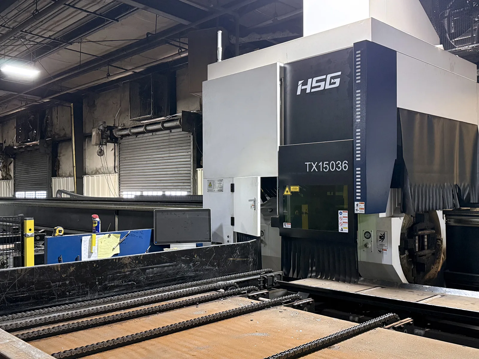 HSG #TX15036, CNC tube laser, 6 kW, 14.17" max diameter, 50' infeed/outfeed, 3,150 IPM, 2023 - Image 4