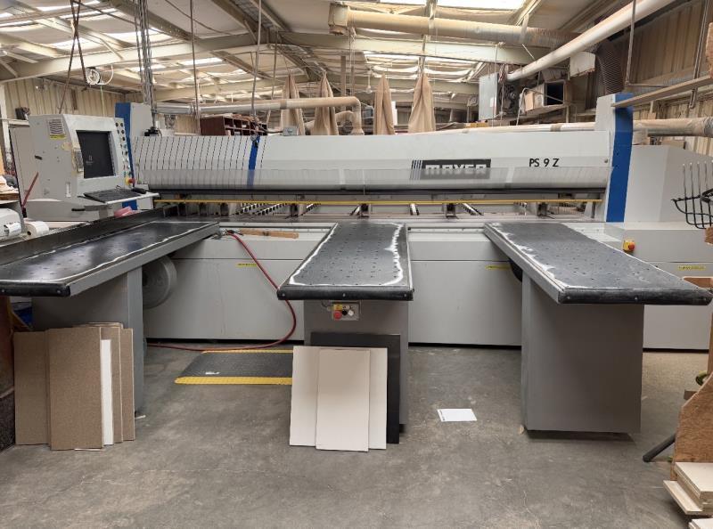 Mayer #PS-9Z-3801, Beam Saw, 149.6" Cutting Length, 4.1" Blade Projection, 17.5 HP Main, 1.5 HP Scoring - Image 1