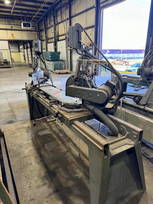 10" CTD #F205, Non-Ferrous Mitering Saw, Dual Head, 8' Overall, 2 HP, 208/230/460 V. - Image 3