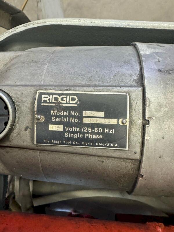 1/8" -2" Ridgid #535, Pipe Threader, 115 V. - Image 7