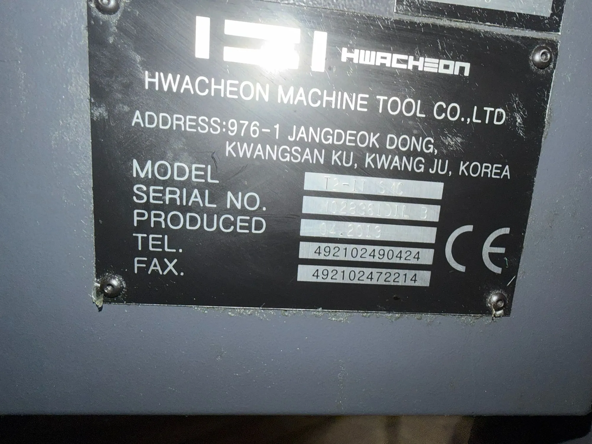 Hwacheon #T2-1T-SMC, CNC lathe, Twin Spindle, 18.1" turning diameter, 20 HP, 5000 RPM, 12-position turret - Image 9
