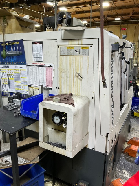 Nakamura Tome #AS-200, CNC lathe, 13.38" turning diameter, 8" chuck, 20 HP, 4500 RPM, 12-station turret - Image 2