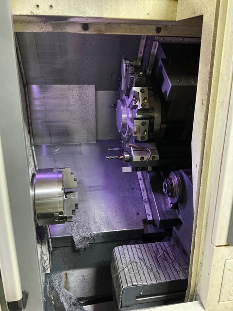 Nakamura Tome #AS-200, CNC lathe, 13.38" turning diameter, 8" chuck, 20 HP, 4500 RPM, 12-station turret - Image 4