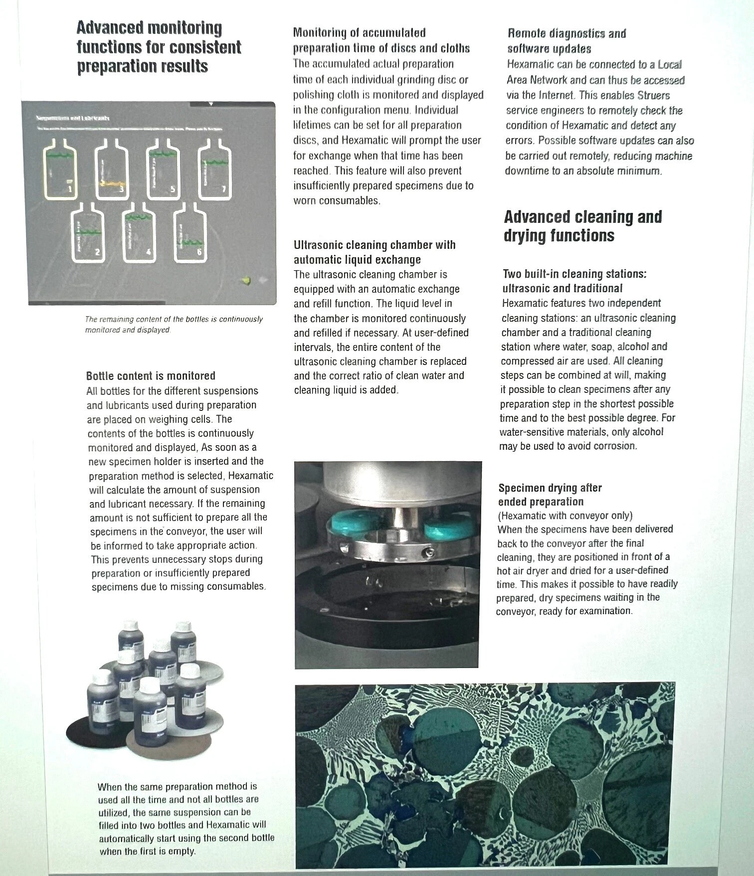 Specimen Preparation Machine, Struers #HEXAMATIC, Automatic Grinding & Polishing, 8-Station Disc Exchange - Image 2