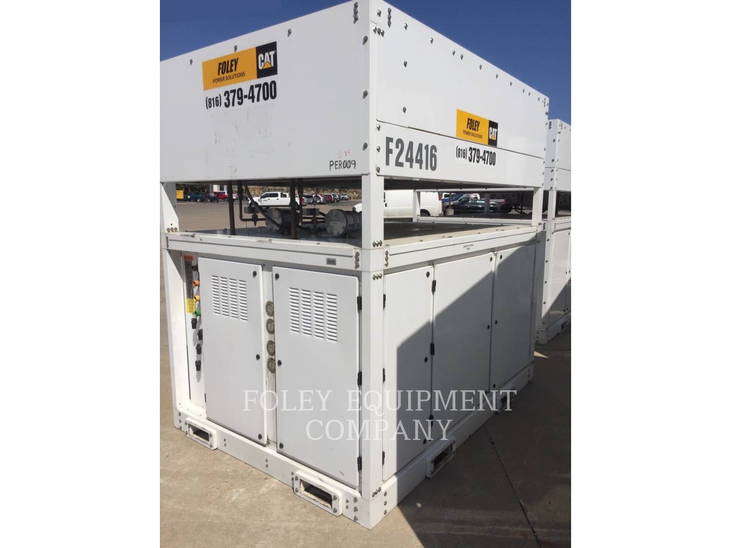 30 Ton, Ohio Cat Manufacturing #AC30T, air cooled chiller, 480 V., 10000 cfm, 2016 - Image 4
