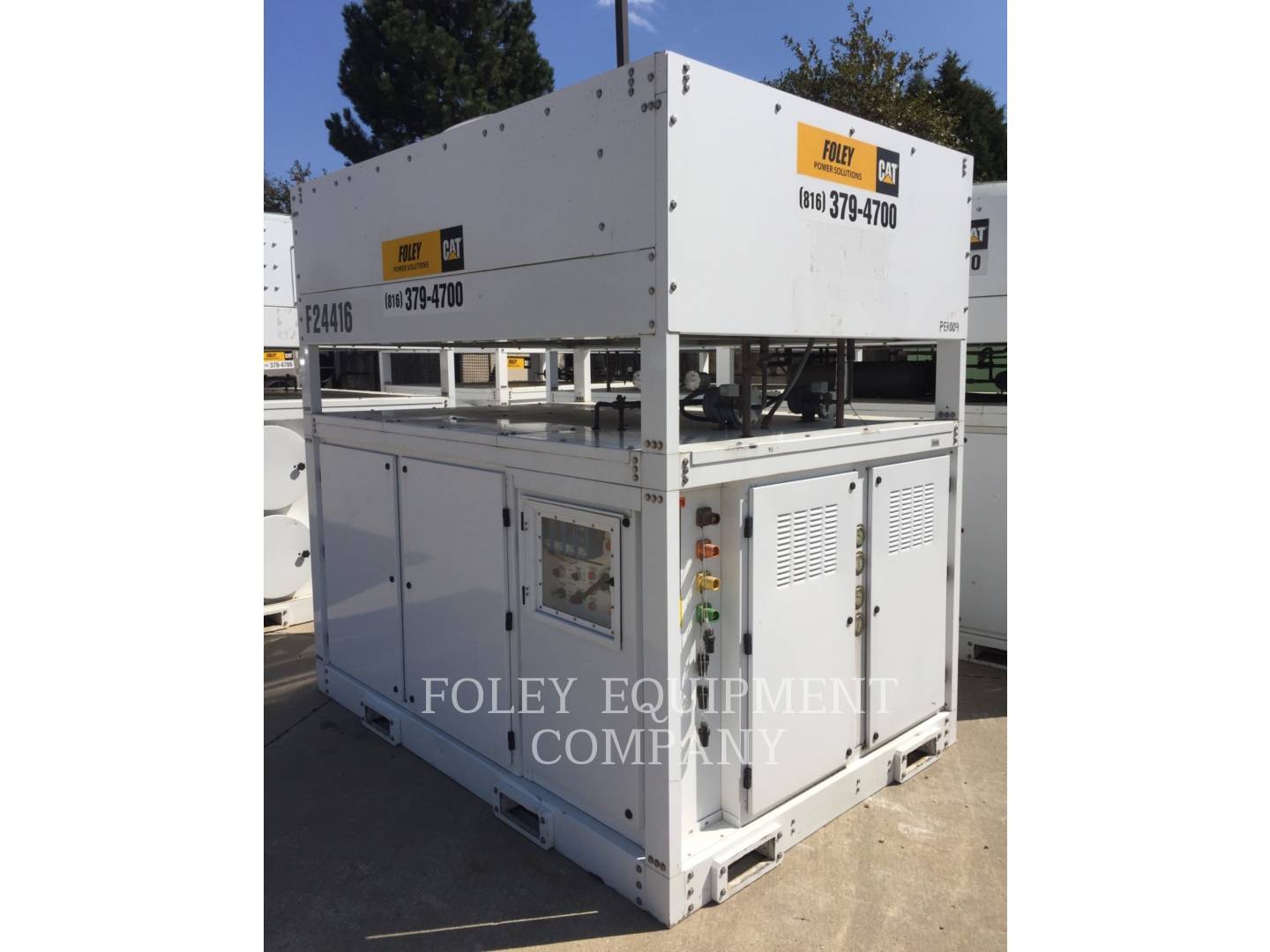 30 Ton, Ohio Cat Manufacturing #AC30T, air cooled chiller, 480 V., 10000 cfm, 2016 - Image 5