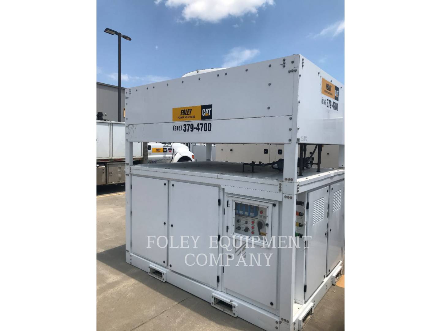 30 Ton, Ohio Cat Manufacturing #AC30T, air cooled chiller, 480 V., 10000 cfm, 2016 - Image 2