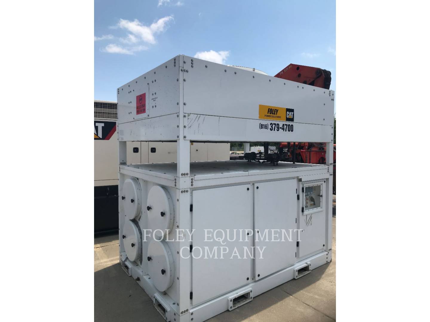 30 Ton, Ohio Cat Manufacturing #AC30T, air cooled chiller, 480 V., 10000 cfm, 2016 - Image 3