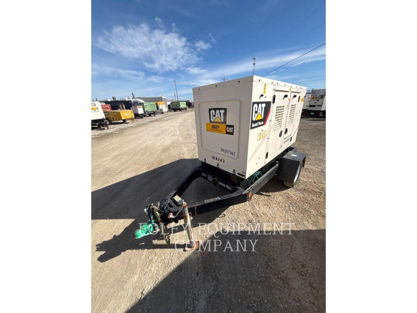 27 KW Caterpillar #XQ35KVA, portable diesel generator, 480 Volts, 3 phase, Tier 4F, trailer mtd, 2020 - Image 2