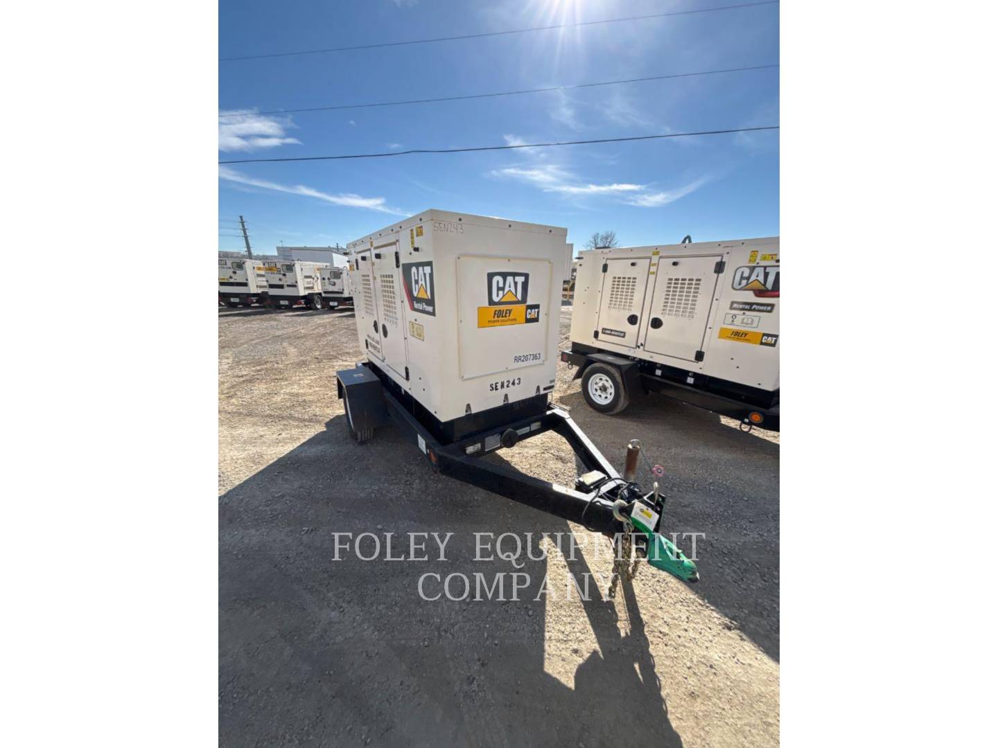 27 KW Caterpillar #XQ35KVA, portable diesel generator, 480 Volts, 3 phase, Tier 4F, trailer mtd, 2020 - Image 4