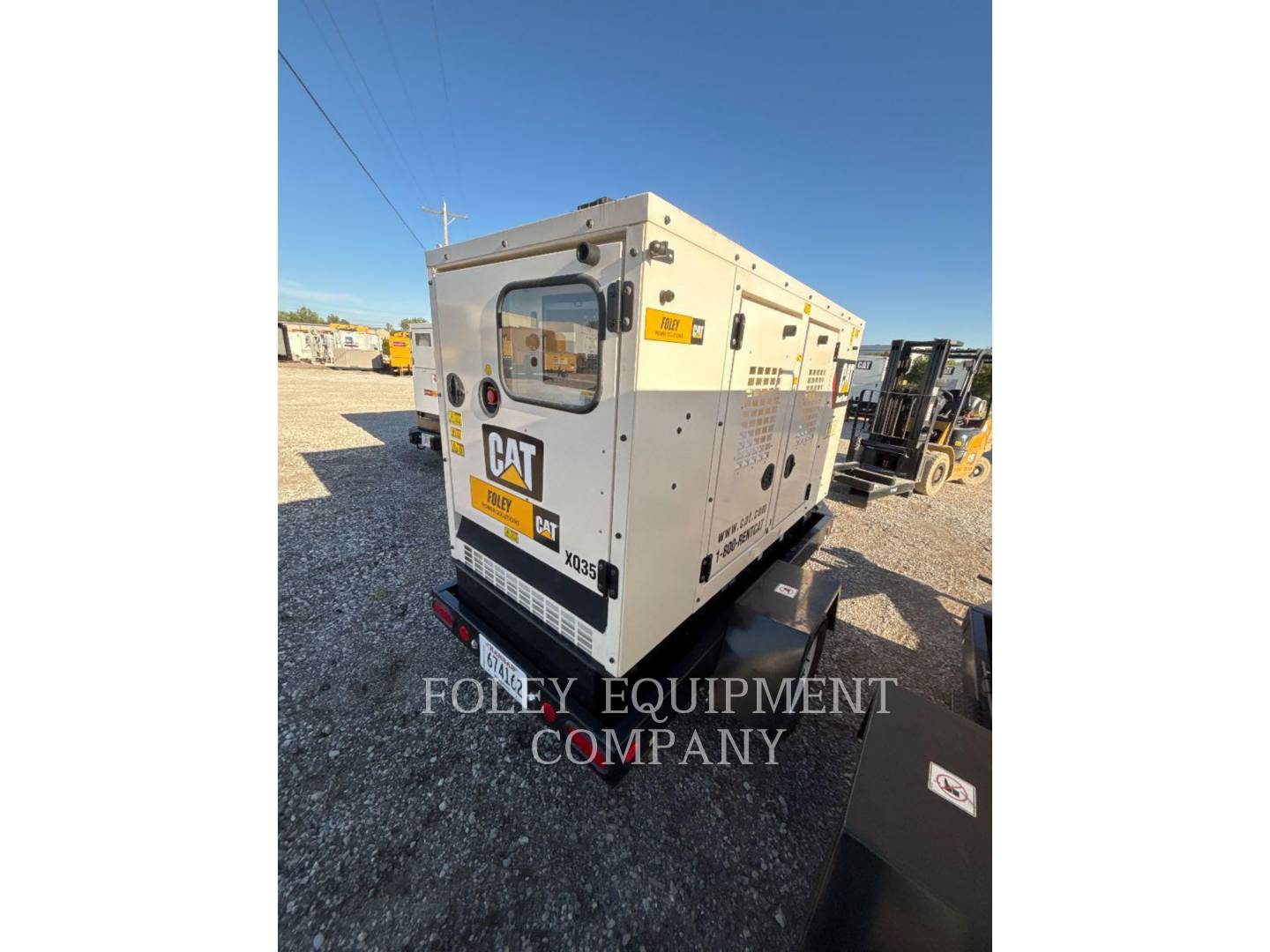 27 KW Caterpillar #XQ35KVA, portable diesel generator, 480 Volts, 3 phase, Tier 4F, trailer mtd, 2021 - Image 3