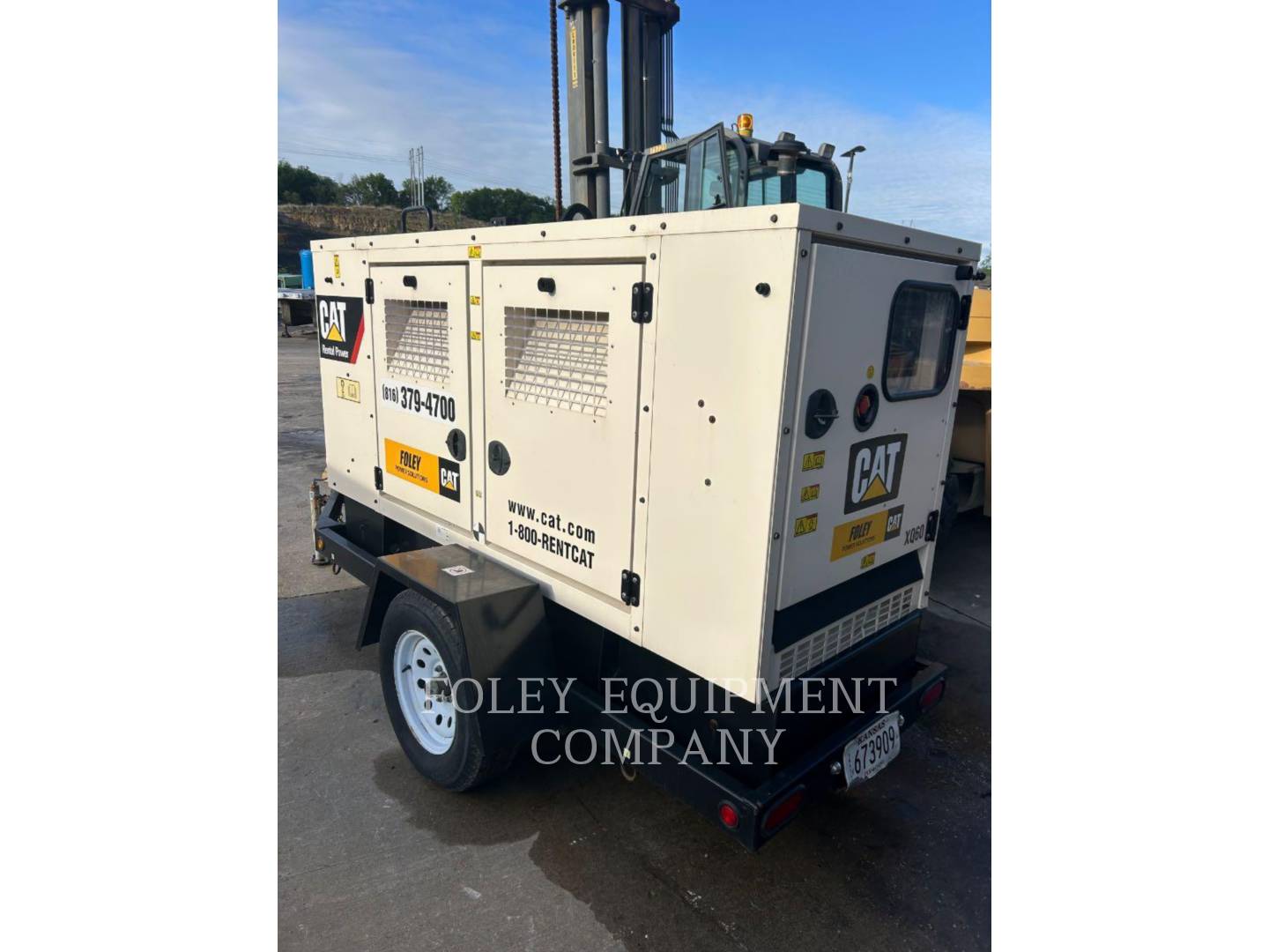 48 KW Caterpillar #XQ60KVA, portable diesel generator, 480 Volts, 3 phase, Tier 4F, trailer mtd, 2020 (2 - Image 3
