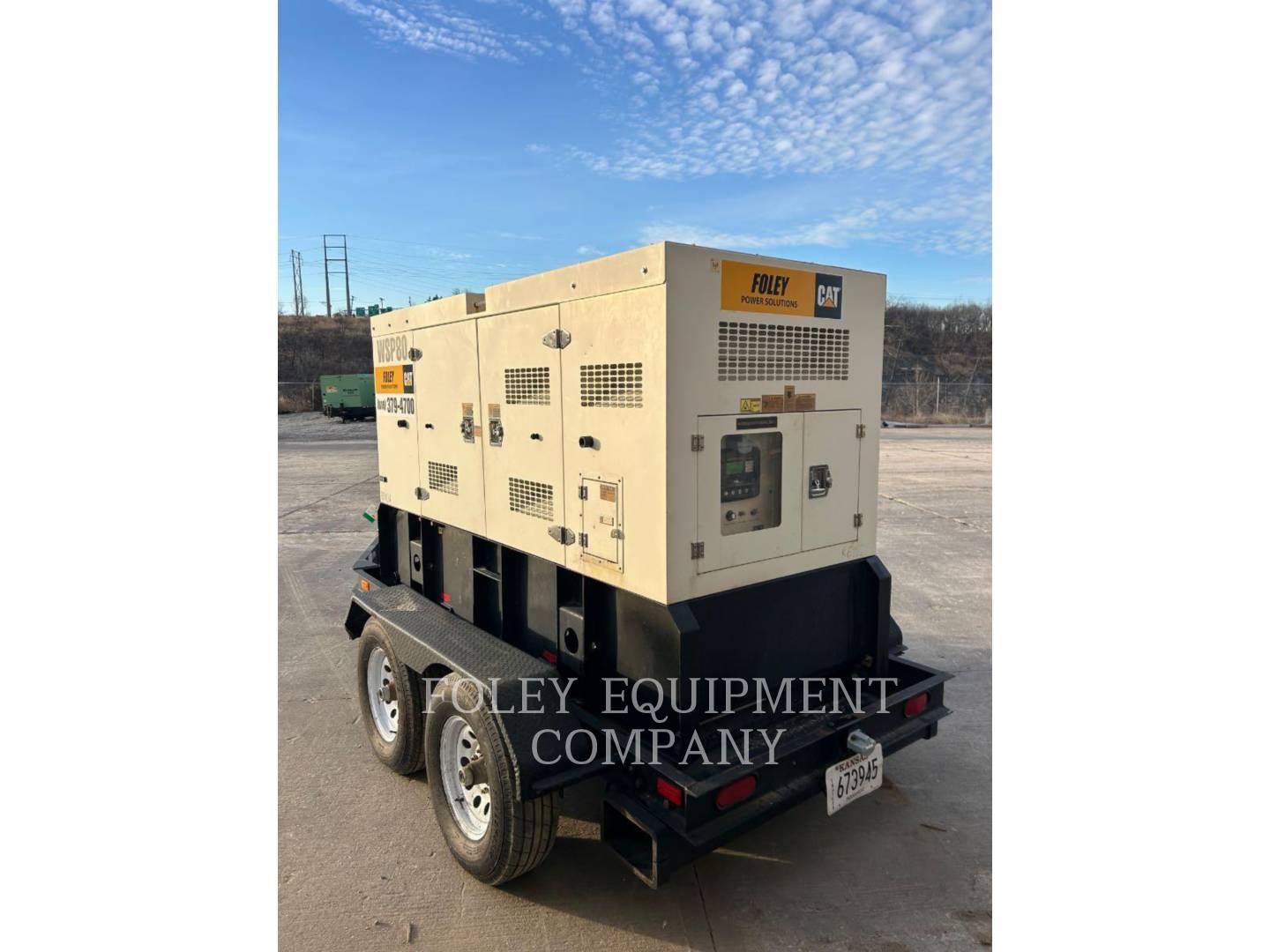 80 KVA Wanco #WSP80KVA, portable diesel generator, 3 phase, Perkins 1104 engine, trailer mtd, 2018 - Image 3
