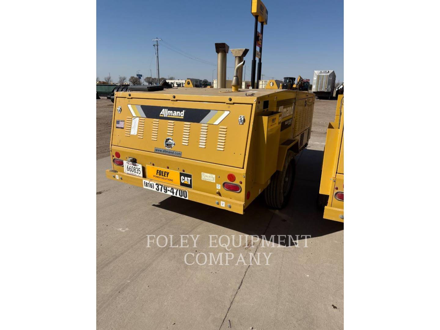 1000000 BTU, 3200 cfm, Allmand #HEATD1MIQ, portable diesel heater, 175 gallon fuel tank, CAT C1.5 engine - Image 2