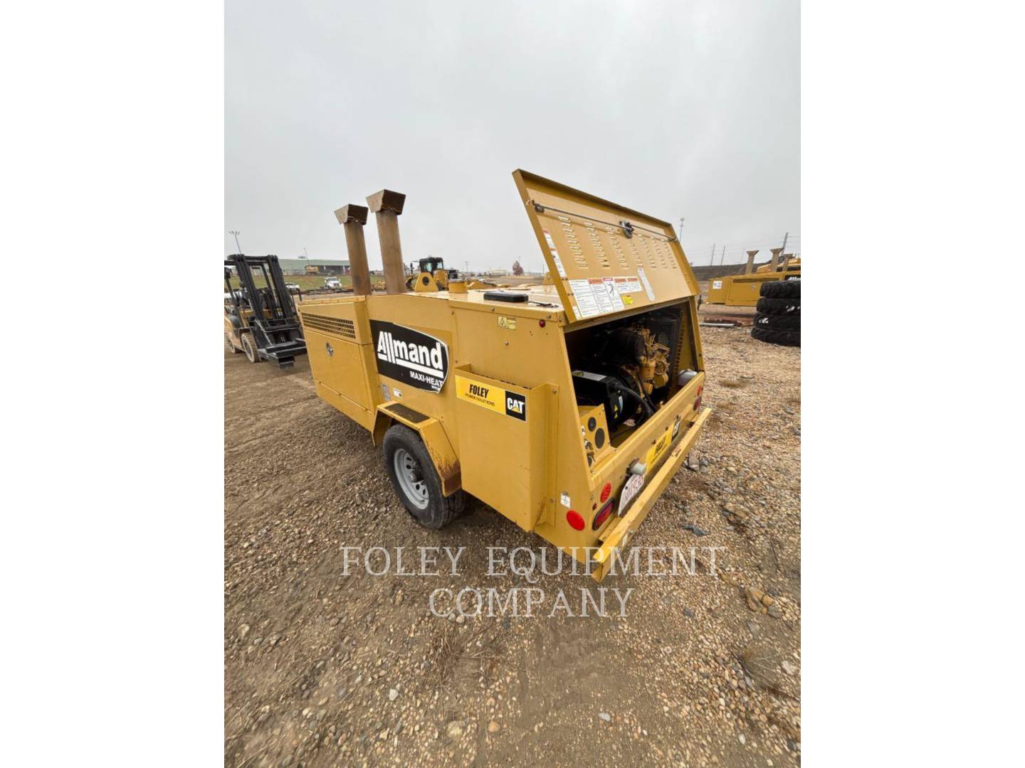 Allmand #HEATD1MIQ, portable diesel heater, CAT C1.5 engine, trailer mounted, 2016 - Image 2