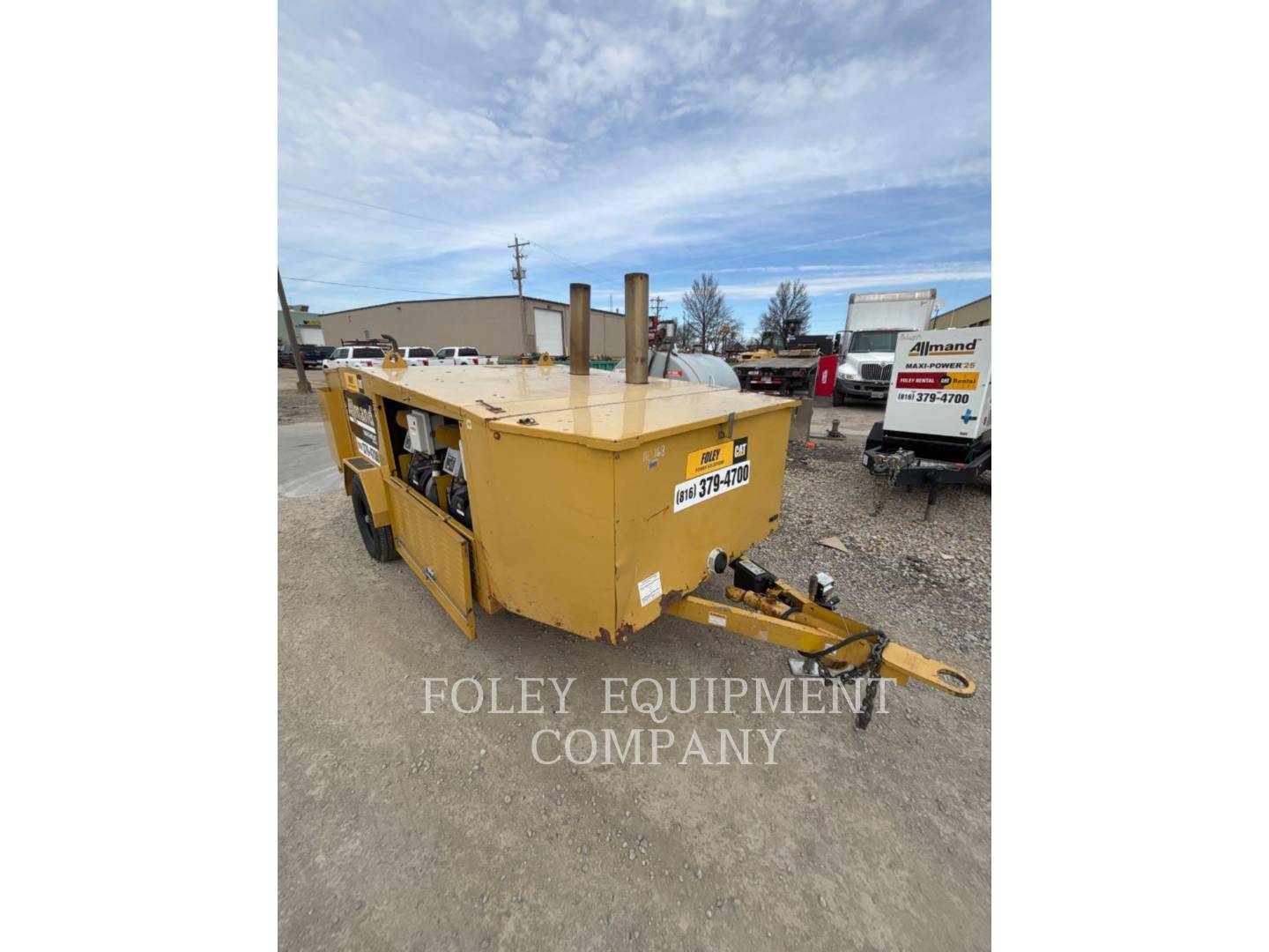 Allmand #HEATD1MIQ, portable diesel heater, CAT C1.5 engine, trailer mounted, 2016 - Image 5