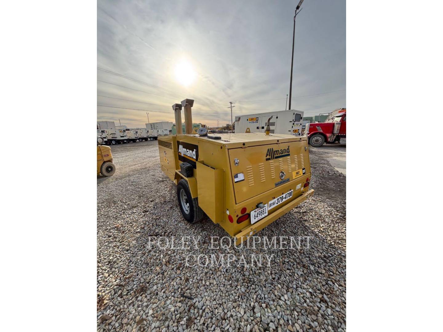 Allmand #HEATD1MIQ, portable diesel heater, CAT C1.5 engine, trailer mounted, 2018 (2 available) - Image 2