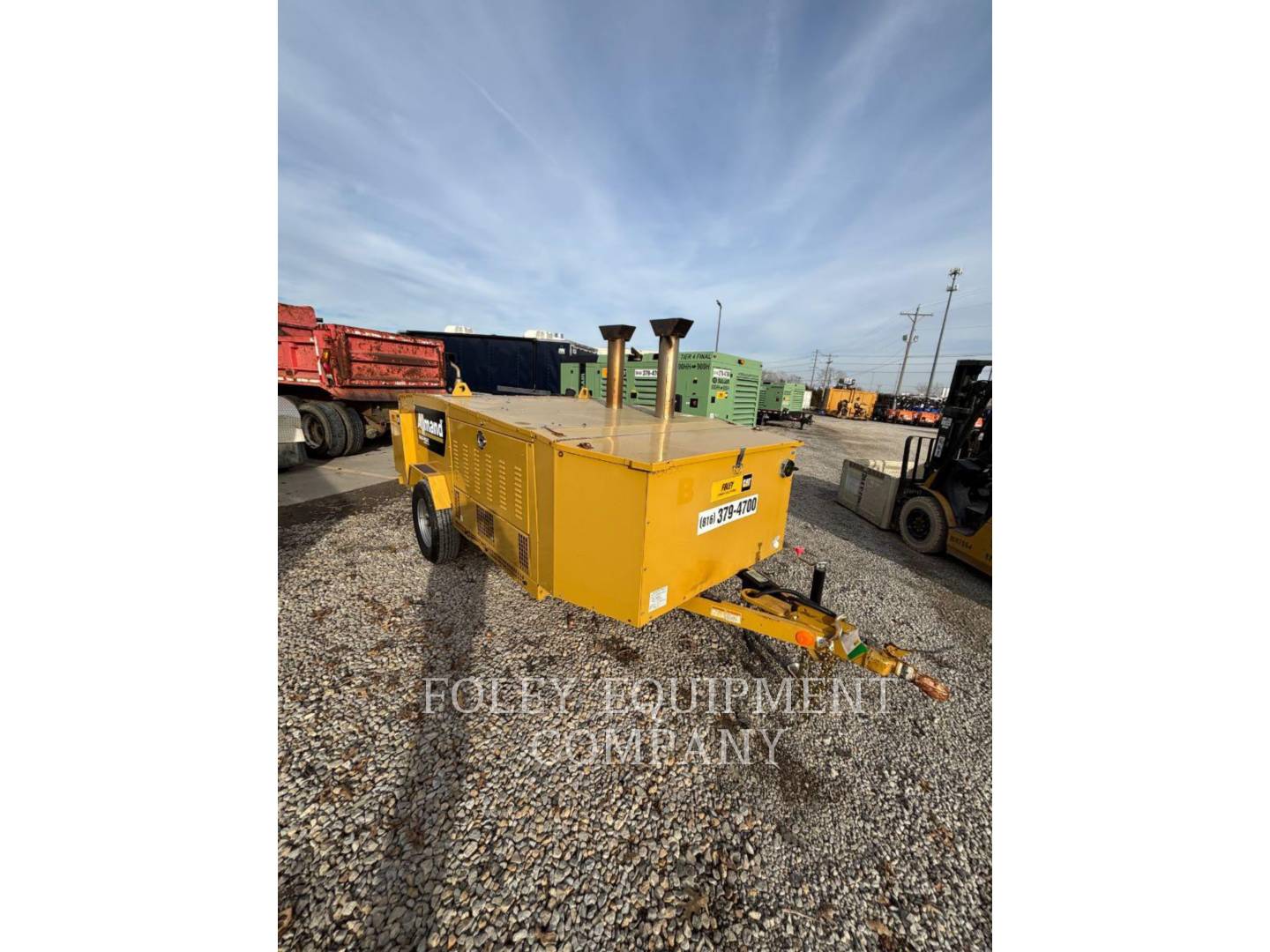 Allmand #HEATD1MIQ, portable diesel heater, CAT C1.5 engine, trailer mounted, 2018 (2 available) - Image 4