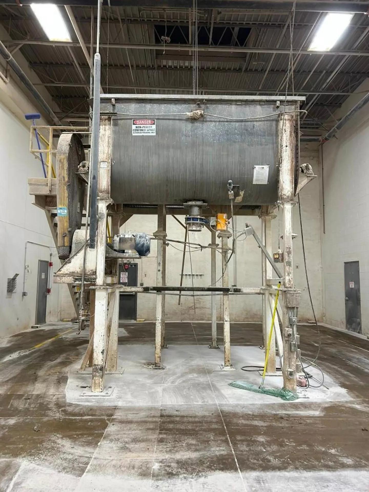 135 cu.ft. J.H. Day, Stainless Steel Double Spiral Ribbon Blender, top cover, 30 HP explosion proof motor - Image 2