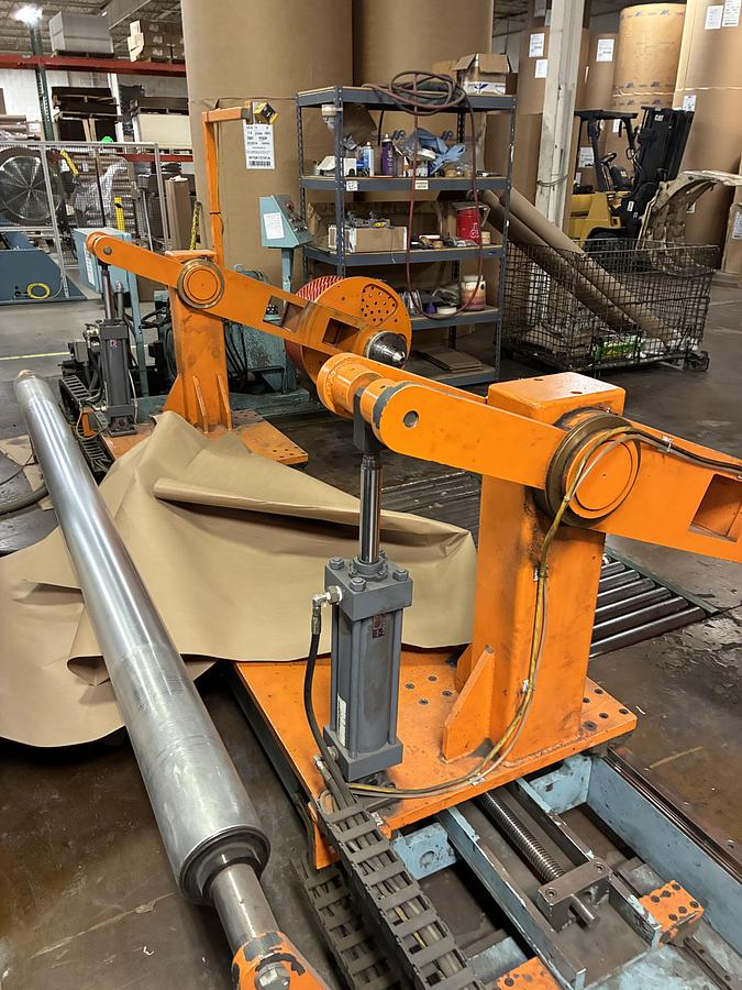72" Shanks, turret counter roll slitter rewinder, 60" unwind diameter, 6 slitters, razor & shear - Image 5