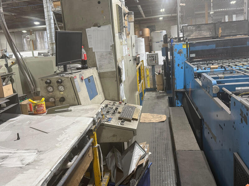 55" Pasaban #KD1350, Double Rotary Knife Sheeter, 72" x 72" Martin unwind, 57" max. cut length - Image 3