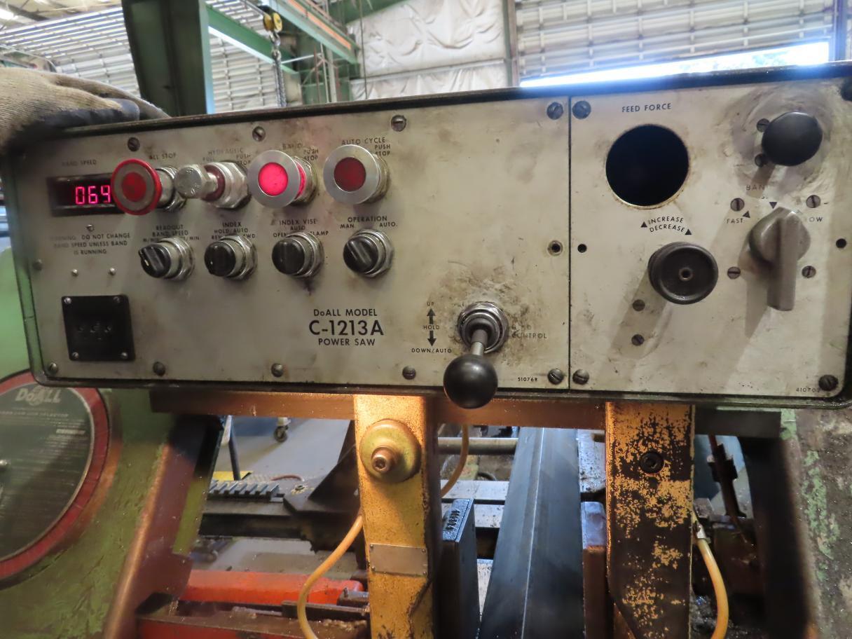 12-3/4" x 13" DoAll #C-1213A, Automatic Horizontal Band Saw, 1.5" Blade, 60-350 FPM, 5 HP, 460V, 3 Ph., 1989 - Image 10