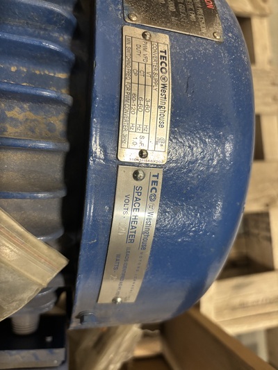 7.5 HP 1760 RPM TECO Westinghouse #APH7/545-841M, Squirrel Cage Motor, Frame 213T, TEFC, 575 Volts, 3-Ph., 60 - Image 3