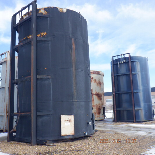 750 bbl Double Wall Coated Storage Tank, NUSCO, Devoe 253, API 12F Modified, 15' 6" x 24', Sour, 2001 - Image 2