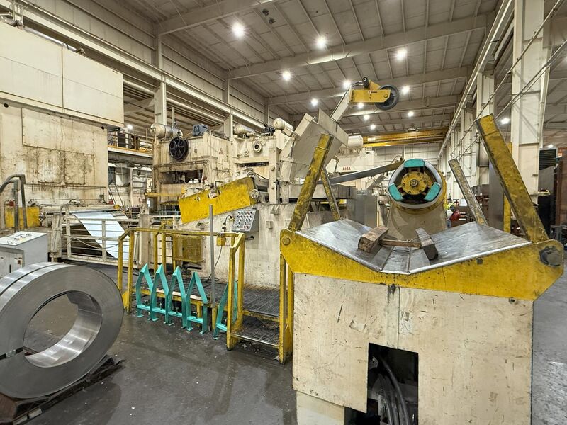 30,000 lb. Coe Press Equipment #CPR-PO-300-72 / CPPS-PO-500-72 / CPRF-872, complete servo feed line, 72" wide - Image 10