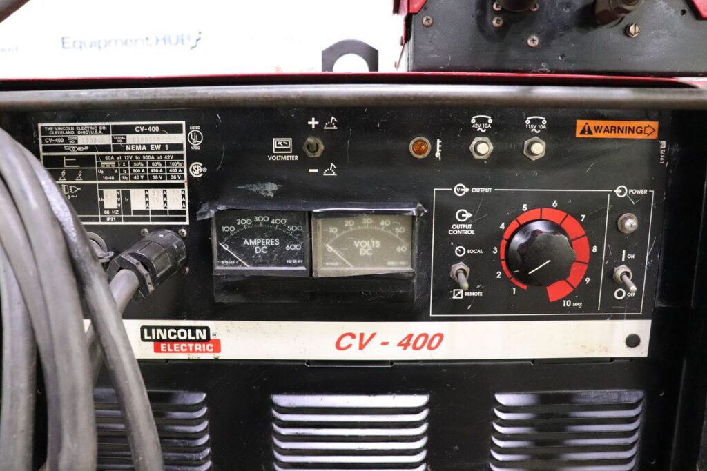 Lincoln #CV-400, DC power source, welder with LN-9 GMA wire feeder, not working, for parts - Image 6
