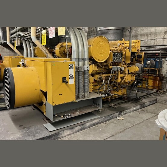 750 KW Caterpillar #3508, diesel generator set, stationary, 111-411 hours, 1984 (3 available) - Image 6