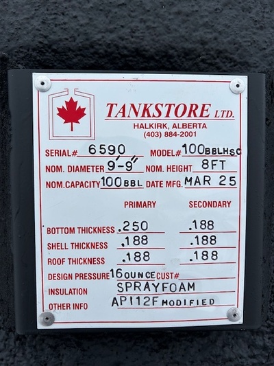 100 bbl Double Wall Storage Tank (2 available) - Image 3
