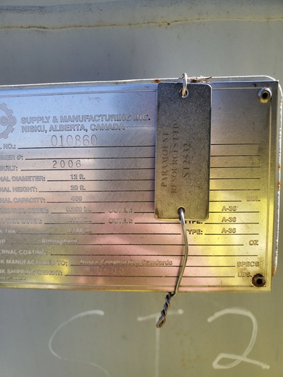 400 bbl Storage Tank (2 available) - Image 4