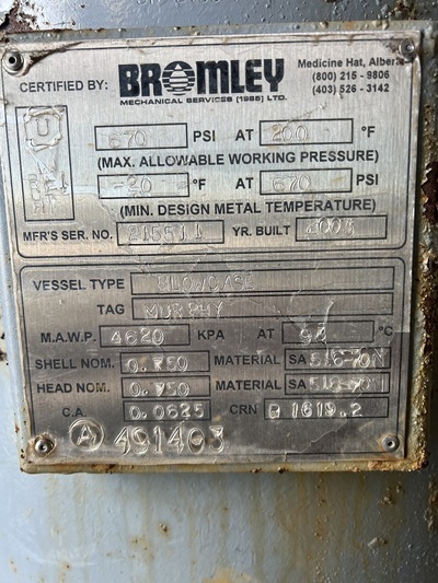 36" Sweet Vertical Inlet Separator, w/ Blowcase, 670 psi - Image 5