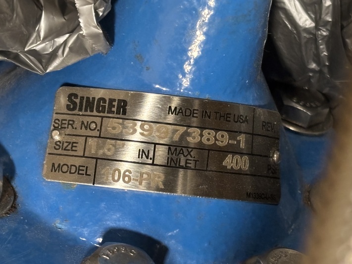 1 -1/2" Singer Valve #106-PR-NPT, pressure relief valve, 150# class - Image 5