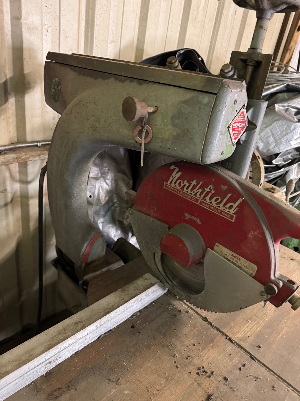 Northfield #X36AF, Uni-Point heavy duty radial arm saw, 5 HP - Image 7