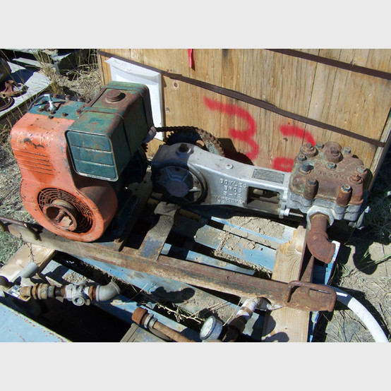 10 HP Boyles #BB-5-12, Simplex Piston Pump with Gas Motor - Image 5