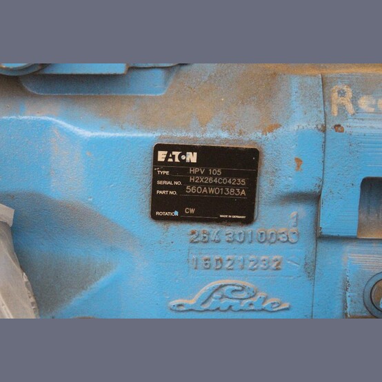 312 LPM, 500 Bar, 100 HP Eaton-Linde #HPV105, Piston Pump Package with HPR135 Pump - Image 3