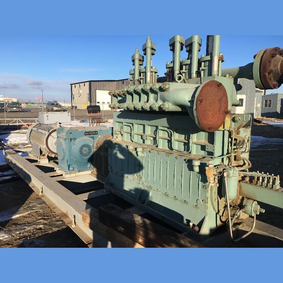 301 GPM, 3365 PSI, 600 HP Gardner Denver AJAX #Q600, Quintuplex Plunger Pump Skid, 1991 - Image 2
