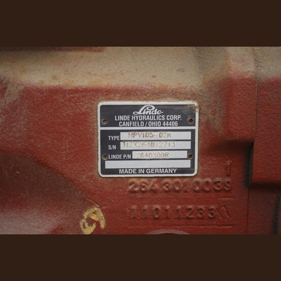 312 LPM, 500 Bar, 100 HP Linde #HPV105-02R, Piston Pump Package with HPR135 Pump - Image 3