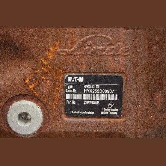312 LPM, 500 Bar, 100 HP Linde #HPV105-02R, Piston Pump Package with HPR135 Pump - Image 4