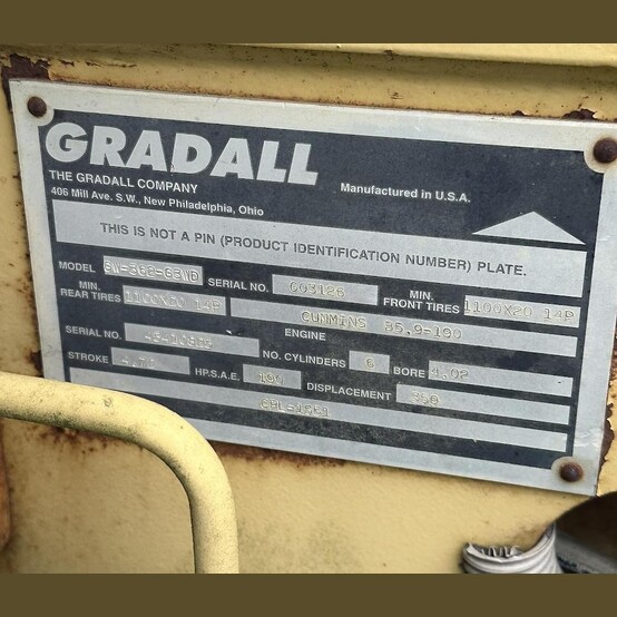 Gradall G3WD 4x2, Wheel Excavator, 5-Way Slide-A-Boom, 2,713 hours, 76,473 miles - Image 6