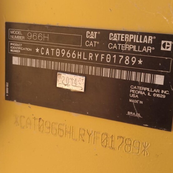 Caterpillar 966H, Wheel Loader, 260 HP CAT C11 ACERT engine, 1800 RPM, ROPS/FOPS Cab, 18,072 hours, 2014 - Image 6